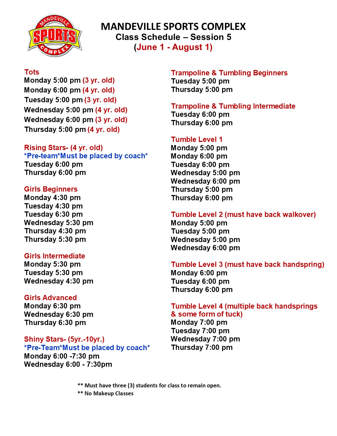 SESSION 5 2026 - no satuday classes https://mandevillesportscomplex.com/wp-content/uploads/2026/05/SESSION-5-2026-no-satuday-classes.jpg